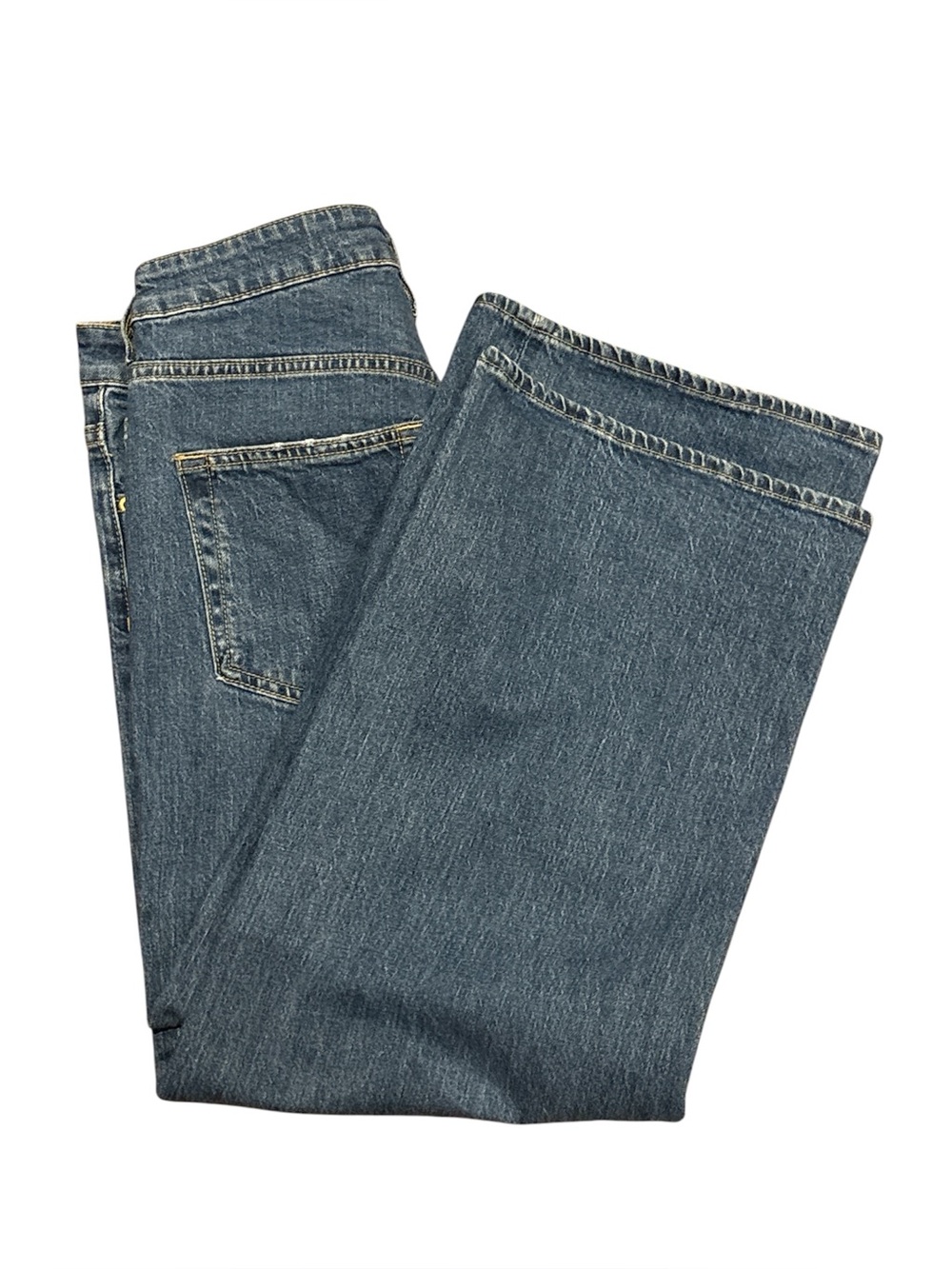 &Denim (By H&M) Wide Leg Cropped Blue Jeans, size 6 - Picture 5 of 7